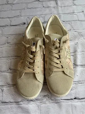 Vintage Havana Bianca Light Camo Multi Size 10 Cute Sneakers Gold Sparkle Star thumbnail 2