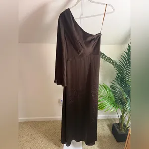Sachin & Babi One Shoulder Keely Gown‎ in Brown, Size US 6 thumbnail 4