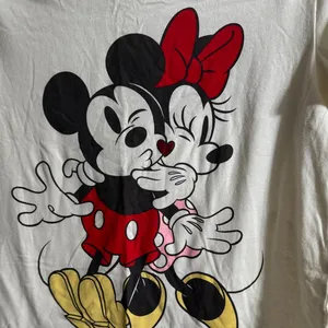 Disney Cream Tee with Mickey and Minnie in Red and Black thumbnail 5