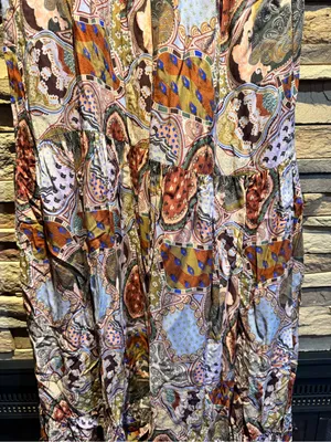 Dex Floral Tiered Maxi Dress in Paisley Medallion Size XL thumbnail 3