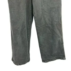 Levi's Mile High Wide Leg‎ Cropped Jeans Black Denim Size 24 thumbnail 5