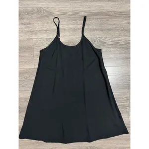 Wild Fable Slip Mini Dress XS Ebony Black Rayon Scoop Back Adjustable Gothic thumbnail 11