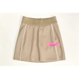 Spanx AirEssentials Pique Skort Ashwood Tan High-Rise Waist Shaping Piping Skirt thumbnail 7