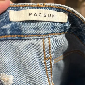Pacsun blue floral high waisted jeans thumbnail 9
