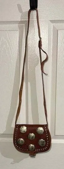 Western Leather Saddle Bag Brown thumbnail 1