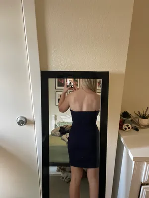 SheIn Strapless Bodycon Dress thumbnail 3