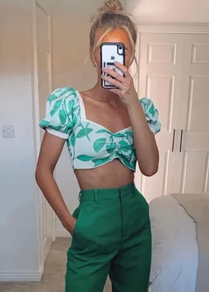 ZARA KNIT CROP TOP thumbnail 8