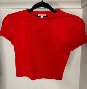 Superdown Bright Red Short Sleeve Tee thumbnail 1