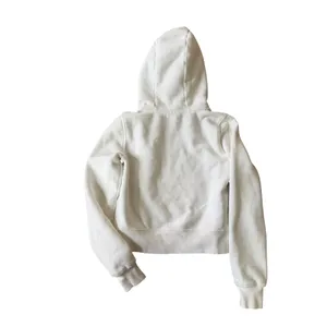 TNA Aritzia Sweatfleece Cozy Fleece Pullover Hoodie White Womens Small‎ thumbnail 2