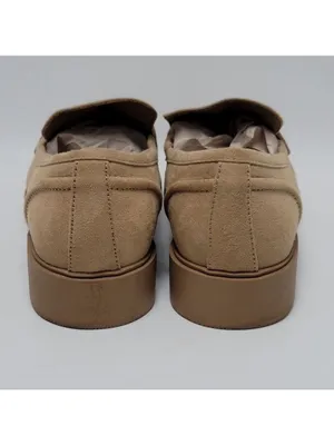 Torrid Clean Faux Suede Chunky Buckle Platform Tan Loafers Size 10 WW thumbnail 6
