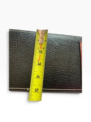 Dooney & Bourke black lizard embossed with rich brown leather hobo bag purse thumbnail 7