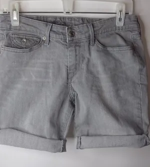 Levis 6 Gray Jeans Rivet Flap Pocket Shorts thumbnail 1