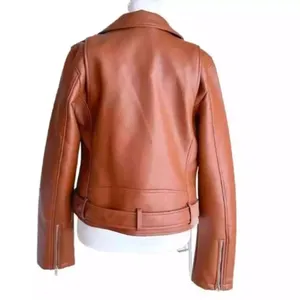 Rebecca Minkoff Cognac/Tan 
Moto Jacket( Size Small) thumbnail 4