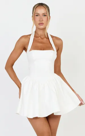 New Showpo Helda Mini Dress Halter Tie Neck Corset Dress - Small MSRP $119 thumbnail 2