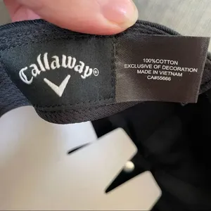 NWT Callaway Heritage Twill Hat Black Autographed by Paula Reto thumbnail 6