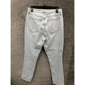 Abercrombie & Fitch Womens Jeans 30 10R Light Wash Curve Love Seam Split Hem thumbnail 5