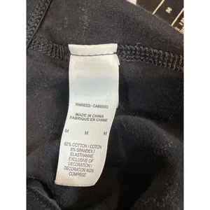 Nike Leggings Size M Black Cotton Logo Detail Mid Rise Stretch Athletic thumbnail 8
