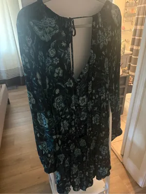 Free people dance till dawn floral romper thumbnail 4