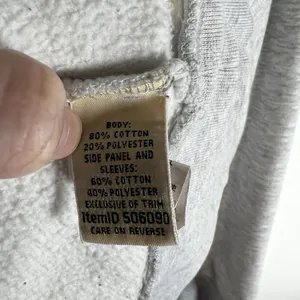 L.L. Bean Womens Quilted‎ Quarter Zip Pullover Sweatshirt Long Sleeve Gray SZ XS thumbnail 6