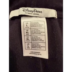 Disney Parks Mickey Mouse Velour Hoodie Black Rhinestone Y2K Women L thumbnail 9