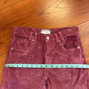 Free People We the free risk taker high rise‎ straight cord jeans size 27 thumbnail 9