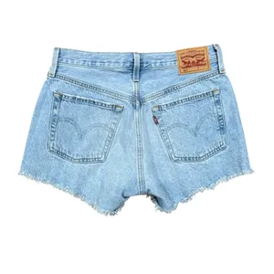 Vintage Levi's 501 light wash distressed jeans. Waist 27 (2" inseam) thumbnail 2