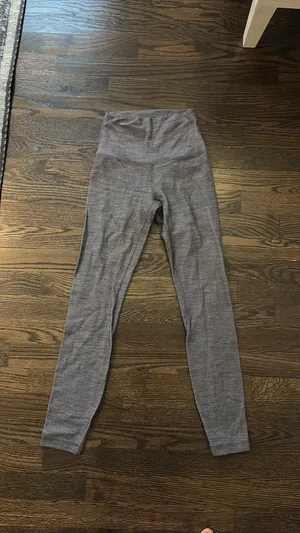 Grey Lululemon Leggings Crop thumbnail 3