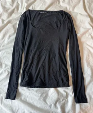 Abercrombie Black Square Neck Long Sleeve thumbnail 1