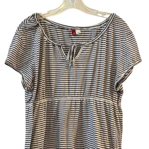 Divided Women's Size 12 Black &‎ White Striped Short Sleeve Dress thumbnail 4