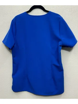 FIGS Caterina One-Pocket Scrub Top Women's Medium Blue Flawed READ thumbnail 3