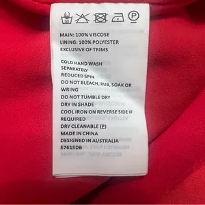 Bardot Mila High Jewel Neck Cowl Back Satin Slip Dress in Fire Red Size‎ 2 thumbnail 14