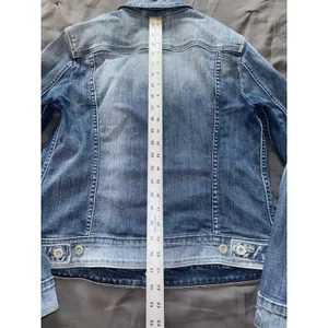 Levis Jean Jacket Womens Blue Medium Wash Trucker‎ Denim Y2K Size Large thumbnail 10