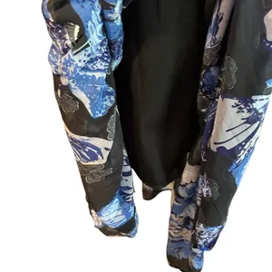 Pinch NWT Maxi Dress S LG Tiered Ruffled Lined Women's Peasant Sleeve Butterfly thumbnail 12