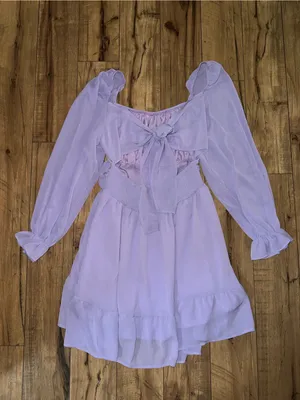 Exlura Purple dress thumbnail 3