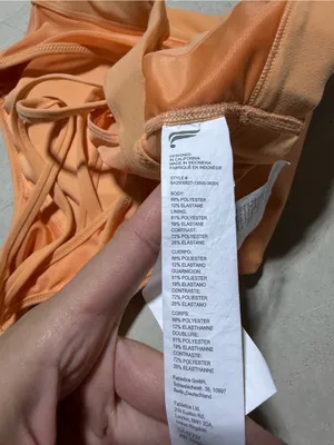 Fabletics orange peach athletic Sports Bra XL thumbnail 8