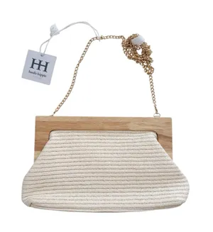 NWT Haute Hippie Woven Chain Strap Clutch thumbnail 1
