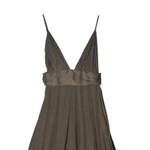 One X One Teaspoon Womens Jumpsuit XS Brown Wide Leg V-Neck Backless Minimalist thumbnail 2