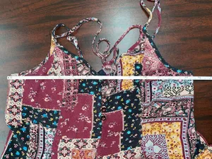 American Eagle Patchwork Tank Top Size X-Small thumbnail 6