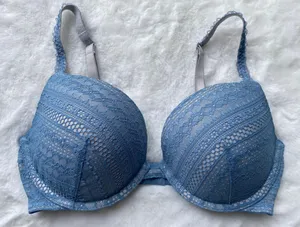 Victoria's Secret Women's Push-Up Lace Bra Blue, 32DD thumbnail 1