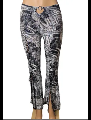 Holographic sequin flare pants Gray Size M thumbnail 2