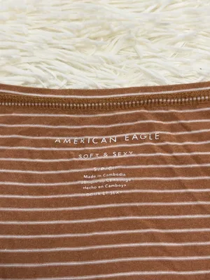 American Eagle Outfitters Striped Henley Long-Sleeve Top thumbnail 2