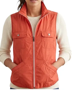 Tommy Bahama Ladies Golf Athletic Vest Orange S 6 Running Jacket Packable Light thumbnail 1