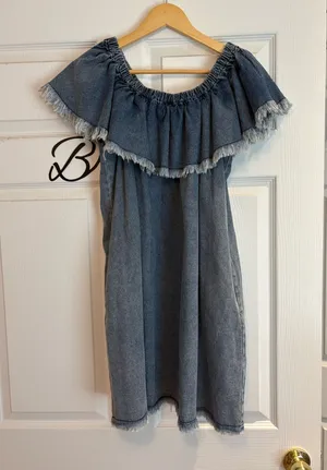 Umgee Dress Denim thumbnail 1