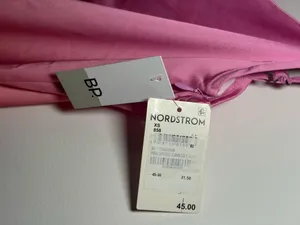 BP Cocktail Satin Mini Slip Dress Pink Orange Ombre XS thumbnail 4