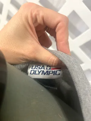 USA Olympic Gray Crewneck Sweatshirt XXL Oversized Fleece Pullover Unisex thumbnail 7