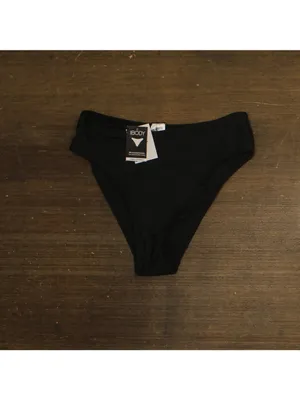 NWT Cotton On High-Waisted Cheeky Bikini Bottoms 6335721-46 Black Shimmer M thumbnail 4
