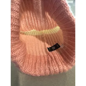 Victoria's Secret Pink White Knit Beanie‎ Hat Faux Fur Pom Pom Winter thumbnail 3