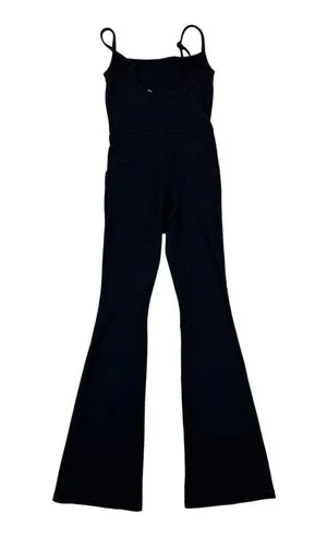 Aritzia - Divinity Kick Flare Jumpsuit in Black thumbnail 3