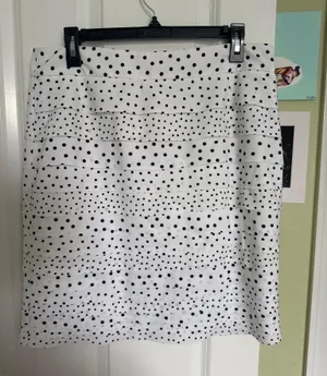 White House Black Market polka dot skirt thumbnail 1