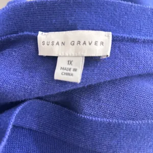 Susan Graver‎ Knit Sweater Cobalt 1X thumbnail 7